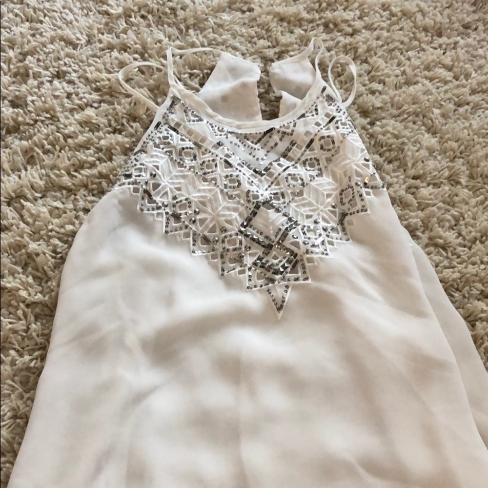 Parker tank with beading